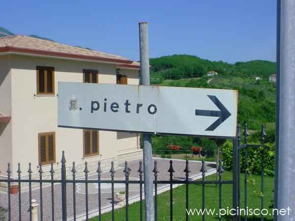 Panneau indicateur "San Pietro"